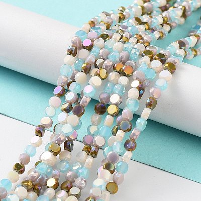 Electroplate Glass Beads X-EGLA-P056-01D-1
