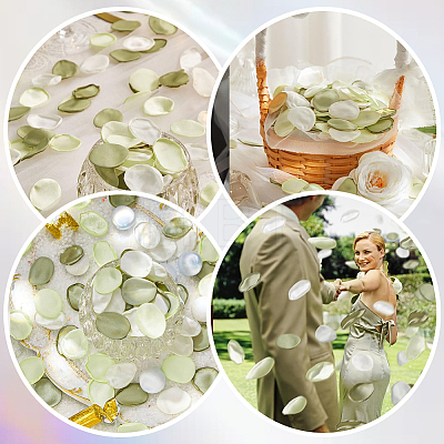 Polyester Artificial Rose Flower Petals AJEW-WH20067-107P-1