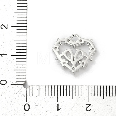 Brass Micro Pave Cubic Zirconia Pendants KK-Z094-01P-01-1