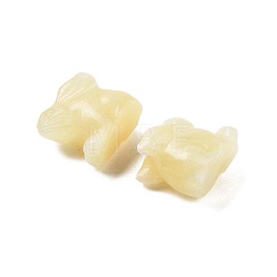 Natural Yellow Jade Carved Figurines DJEW-L023-E05-1