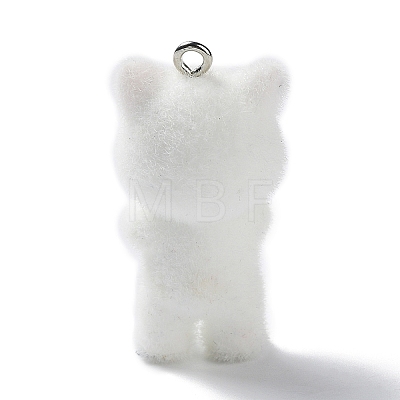 Flocky Resin Pendants CRES-M018-01A-1