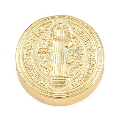 Religion Brass Beads KK-E802-23G-B-1