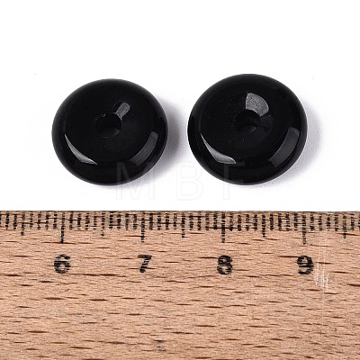 Natural Black Onyx Charms G-Q601-30A-01-1