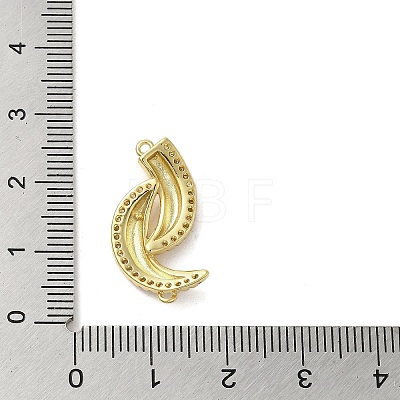 Brass Micro Pave Clear Cubic Zirconia Pendants KK-M275-39G-1