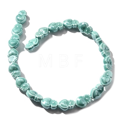 Handmade Porcelain Beads Strands PORC-I028-01F-1