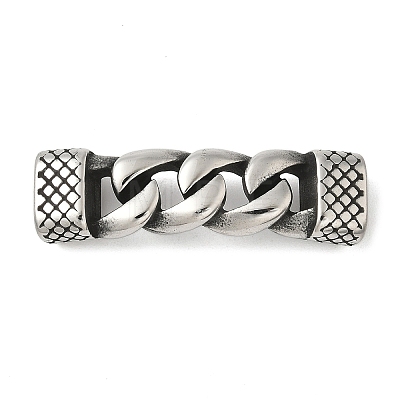 304 Stainless Steel Twisted Chain Connector Charms STAS-Z147-11AS-04-1