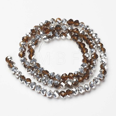 Electroplate Transparent Glass Beads Strands LS-EGLA-A034-T6mm-M20-1