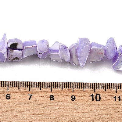 Natural Trochid Shell/Trochus Shell Beads Strands SHEL-B003-02F-1