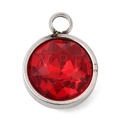 Birthstone Theme January 304 Stainless Steel Pendants STAS-G082-17P-01-1
