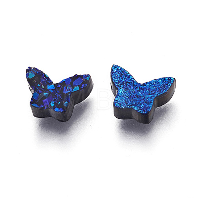 Imitation Druzy Gemstone Resin Beads X-RESI-L026-L-1