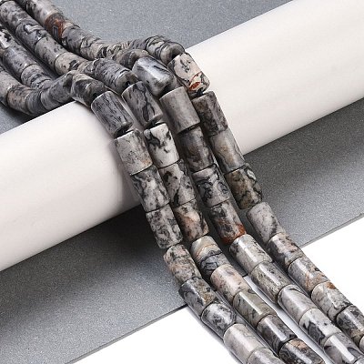 Natural Map Stone Beads Strands G-C128-A04-01-1