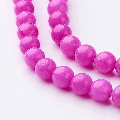 Natural Mashan Jade Round Beads Strands G-D263-6mm-XS30-1