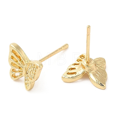 Butterfly Alloy Stud Earrings for Women PALLOY-Q447-12LG-1