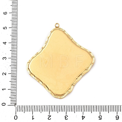 304 Stainless Steel & Resin Pendants RE-B001-02G-1