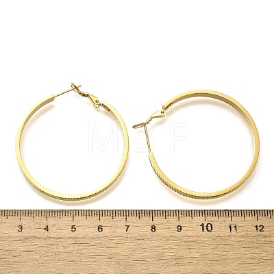 304 Stainless Steel Hoop Earrings for Women EJEW-C096-43G-02-1