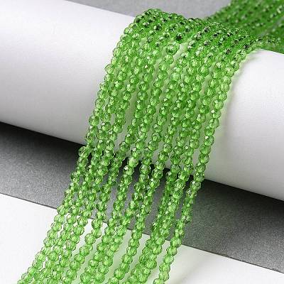 Transparent Glass Beads Strands GLAA-H021-03-18-1