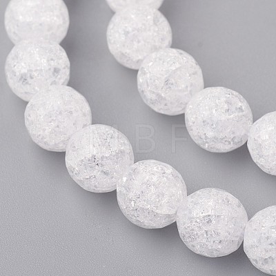 Synthetic Crackle Quartz Beads Strands X-G-SF8MM-44-1
