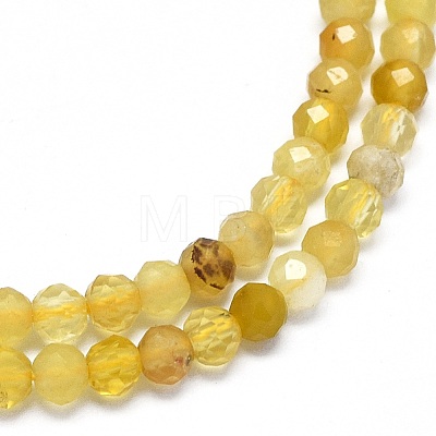Natural Yellow Opal Beads Strands G-O180-05A-1