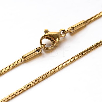 304 Stainless Steel Snake Chains Necklaces NJEW-O058-24-1