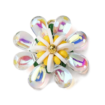 Glass & Polymer Clay Pendants PALLOY-MZ00810-01-1