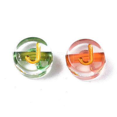 Transparent Electroplate Acrylic Beads TACR-S273-07-1