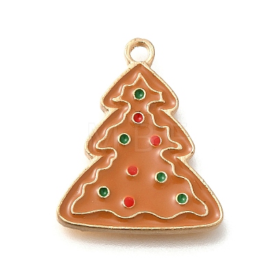 Christmas Theme Alloy Enamel Pendants ENAM-Q509-01KCG-08-1