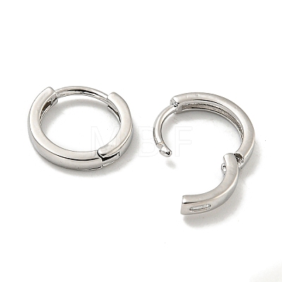 Brass Hoop Earrings EJEW-L211-004P-1