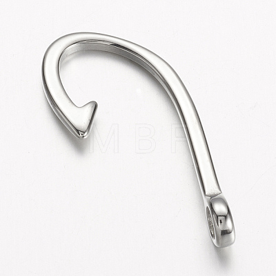 304 Stainless Steel Hook Clasps X-STAS-D166-92P-1