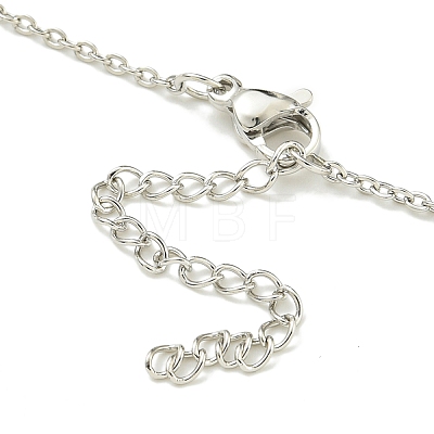 304 Stainless Steel Cable Chain Necklaces NJEW-H040-17P-1