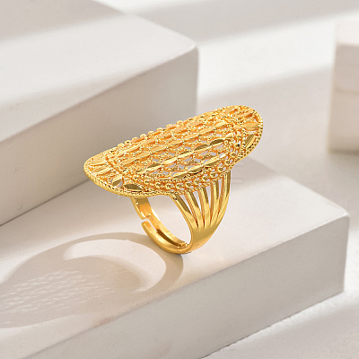 European Style Wheat Lucky Adjustable Cuff Ring LX5971-5-1