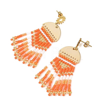 Brass Chandelier Earrings for Women EJEW-MZ00757-03-1