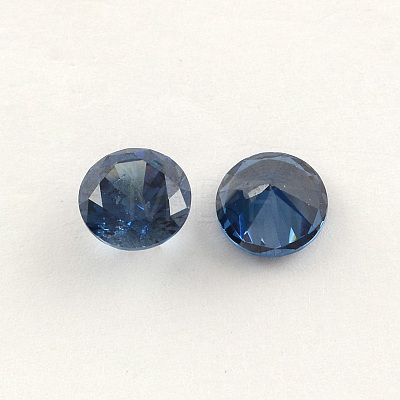 Diamond Shaped Cubic Zirconia Pointed Back Cabochons ZIRC-R004-10mm-06-1