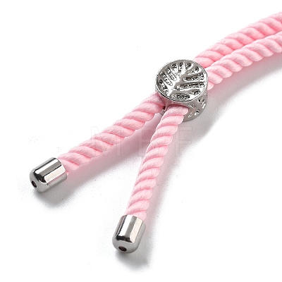 Twisted Nylon Cord Silder Bracelets DIY-B066-03P-08-1