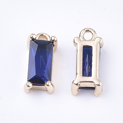 Transparent Glass Charms GLAA-T007-13-1