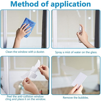 Waterproof PVC Electrostatic Window Stickers Brick Pattern Stickers DIY-I050-09-1