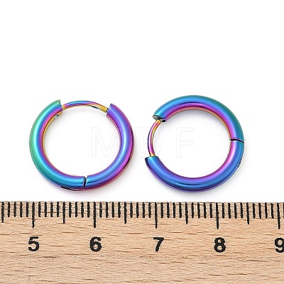 202 Stainless Steel Huggie Hoop Earrings EJEW-F111A-16mm-RC-1