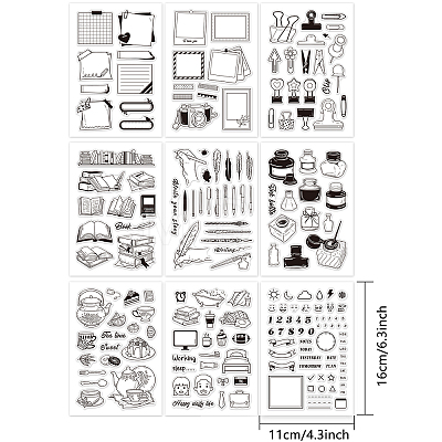 Acrylic Stamps DIY-GL0001-27-1
