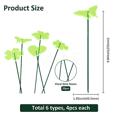 Acrylic Garden Stake AJEW-FH0005-23-1