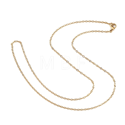 304 Stainless Steel Cable Chain Necklaces STAS-O053-07G-1