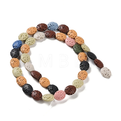 Natural Lava Rock Dyed Beads Strands G-H311-01-05-1