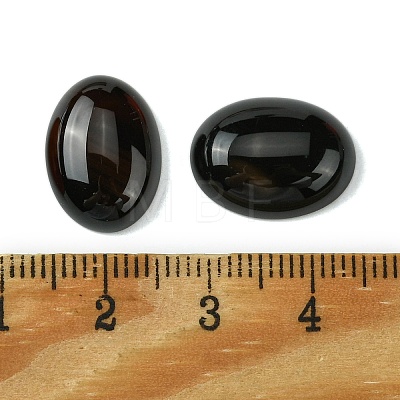 Natural Black Agate Cabochons G-L601-03A-02-1