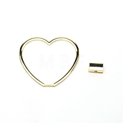 Heart Zinc Alloy Bag Handles FIND-WH0090-17LG-1