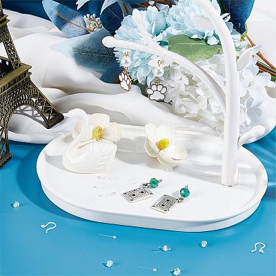 200Pcs Plastic Earring Hooks KY-SC0001-73-1