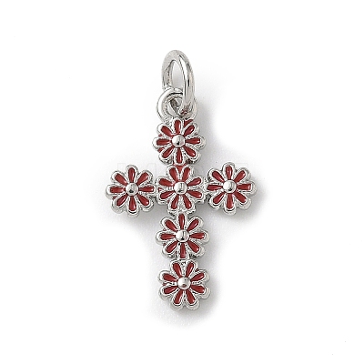 Brass Enamel Pendants KK-A273-02P-01-1
