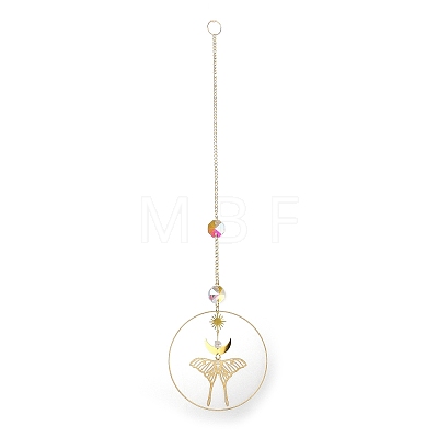 Brass Big Pendant Decorations HJEW-M005-03G-02-1