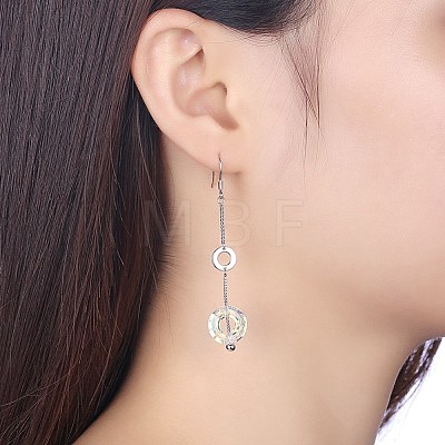 925 Sterling Silver Earrings EJEW-BB30583-1