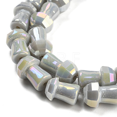 Electroplate Glass Beads Strands GLAA-K064-01A-1