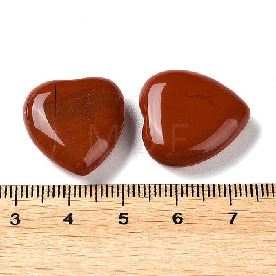 Natural Red Jasper Heart Palm Stones G-M416-09D-1