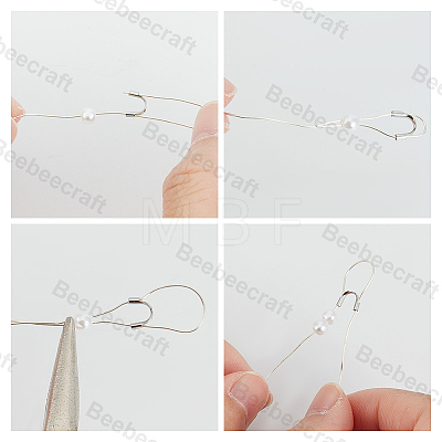Beebeecraft 60Pcs 5 Color 316 Surgical Stainless Steel Wire Guardian and Protectors STAS-BBC0004-40-1