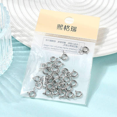 SHEGRACE Brass Spring Ring Clasps XGRPCN623-017P-1